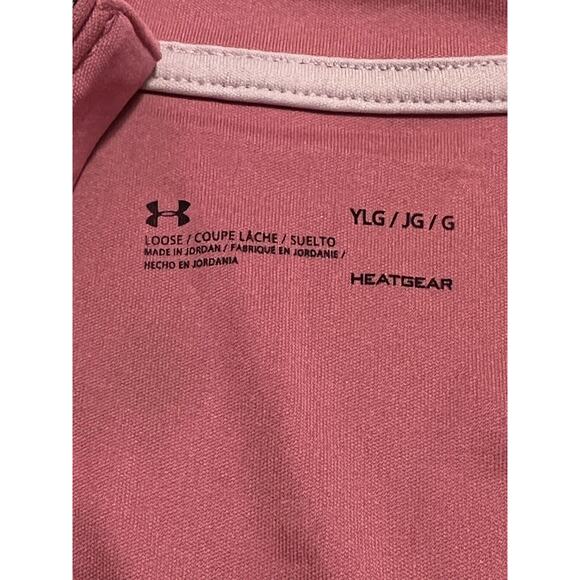 Under Armour Youth Fitted Quarter Zip Pullover Shirt Large Heatgear - Picture 3 of 6